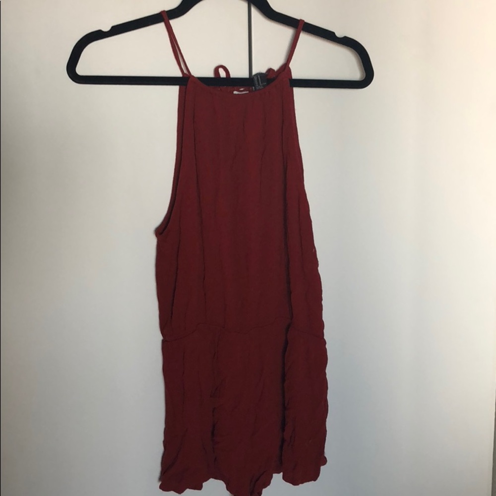 Burnt Orange Key Hole Romper